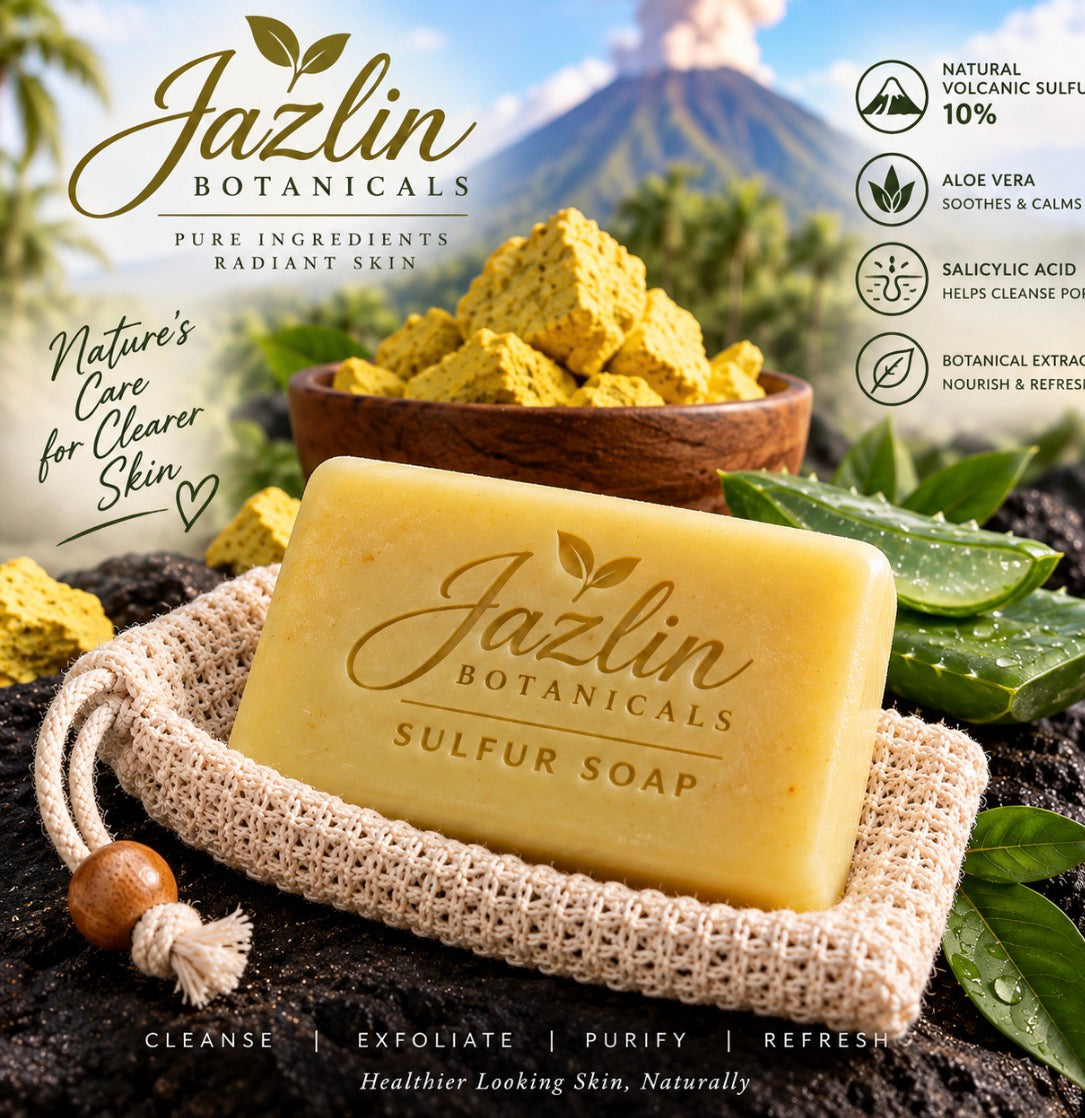 Jazlin Botanicals Volcanic Sulfur Clarifying Soap